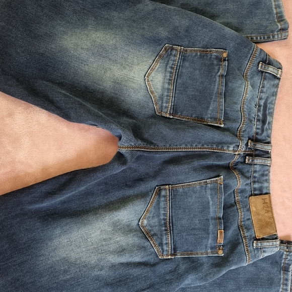 A2A11 jeans blue straight leg button fly Size W 33 - Picture 4 of 13